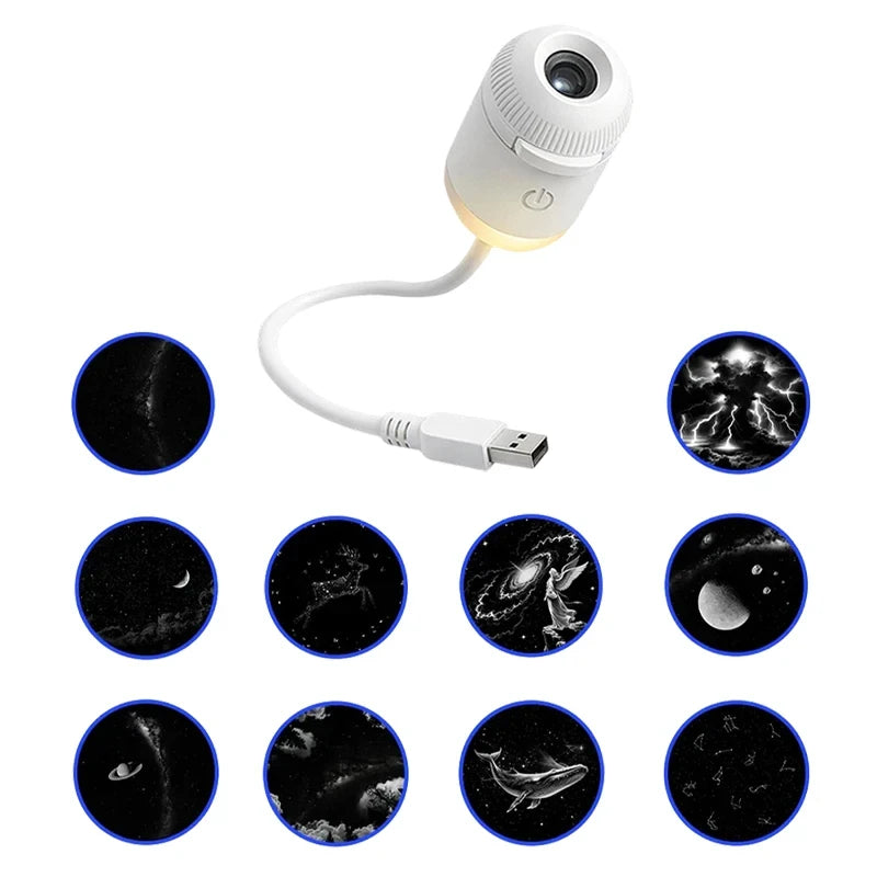 USB Galaxy Star Projector