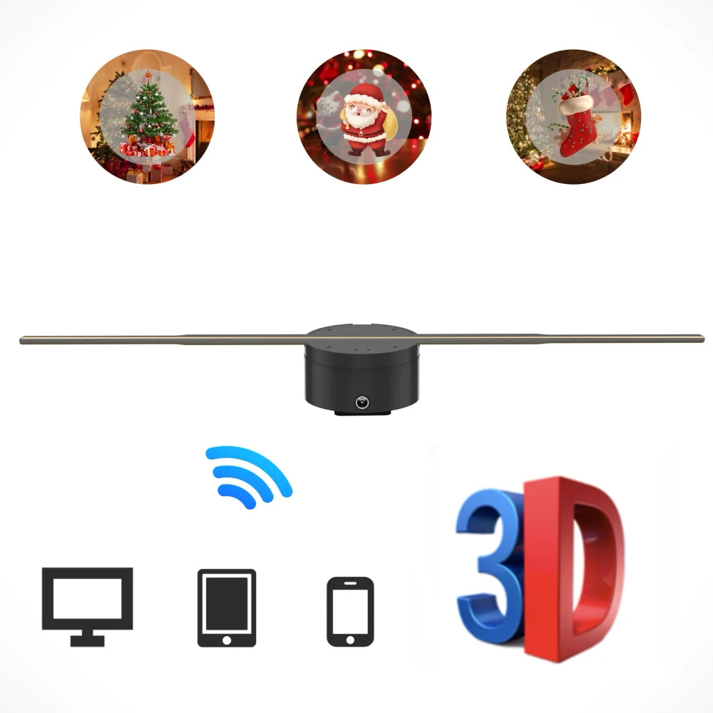 Holographic Advertising Display Fan