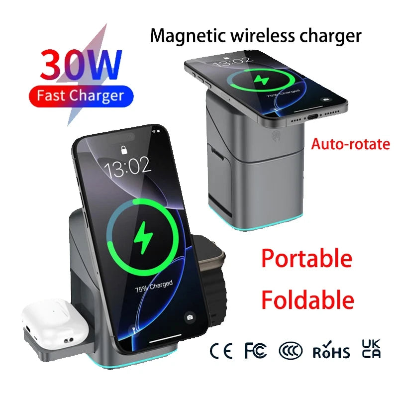 Rotational Magnetic Wireless Charging Cube