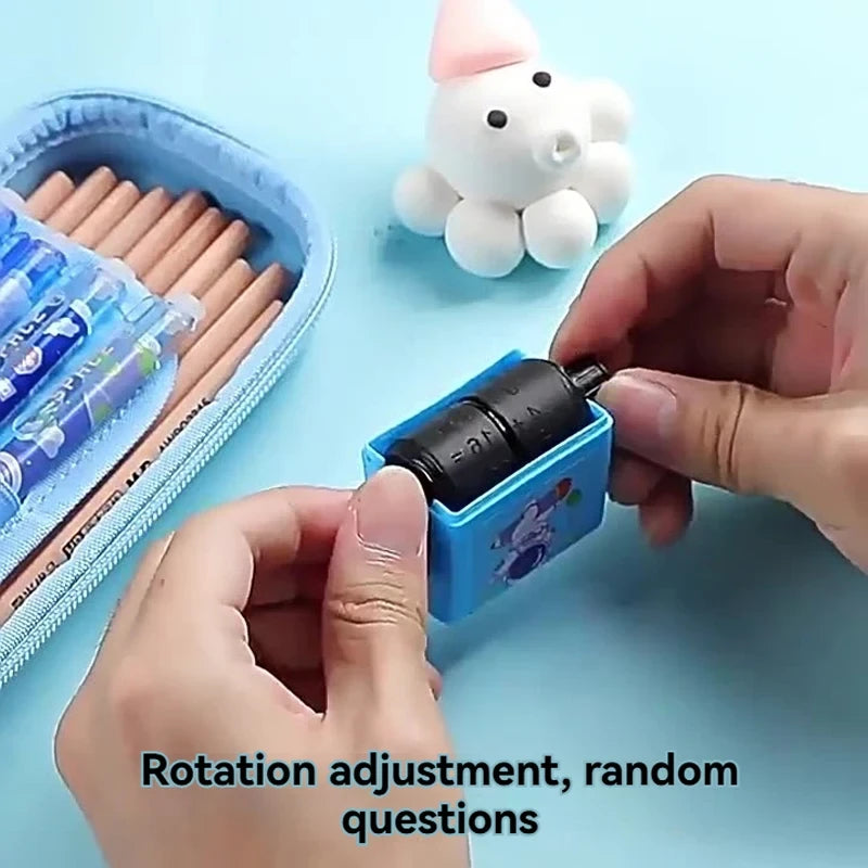 Educational Math Practice Roller Stamp