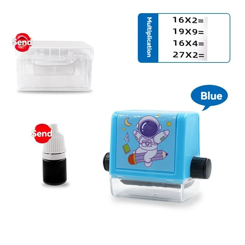 Educational Math Practice Roller Stamp