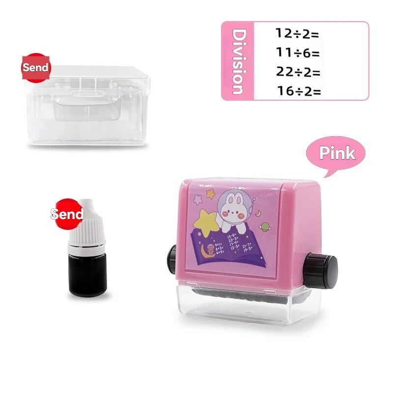 Educational Math Practice Roller Stamp