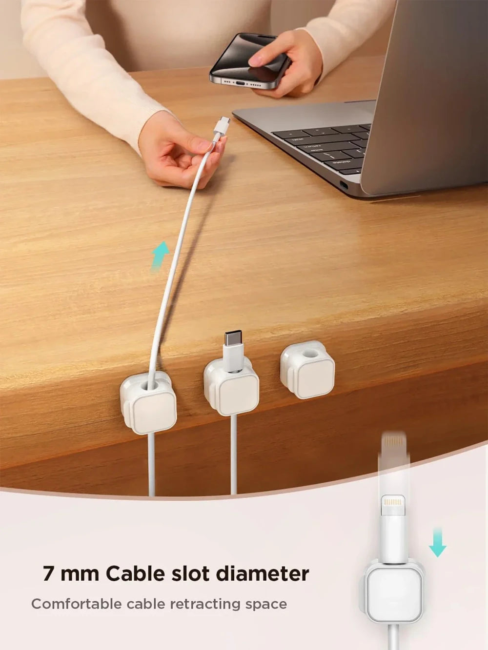 Adjustable Adhesive Cable Organizer