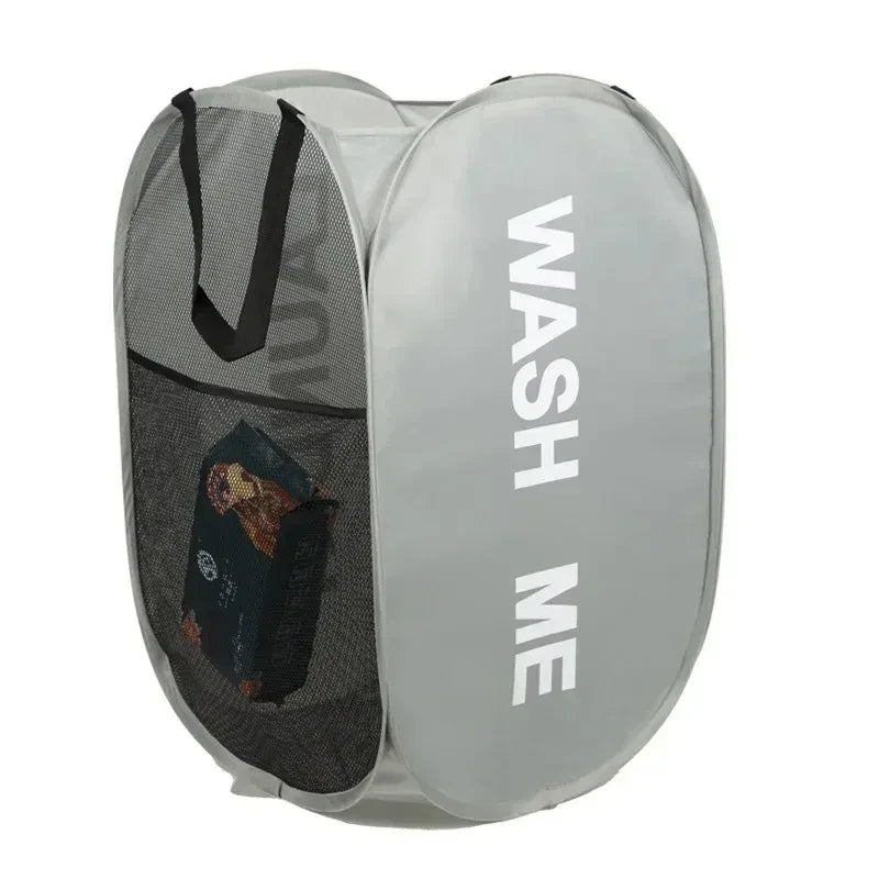 Foldable Mesh Laundry Hamper