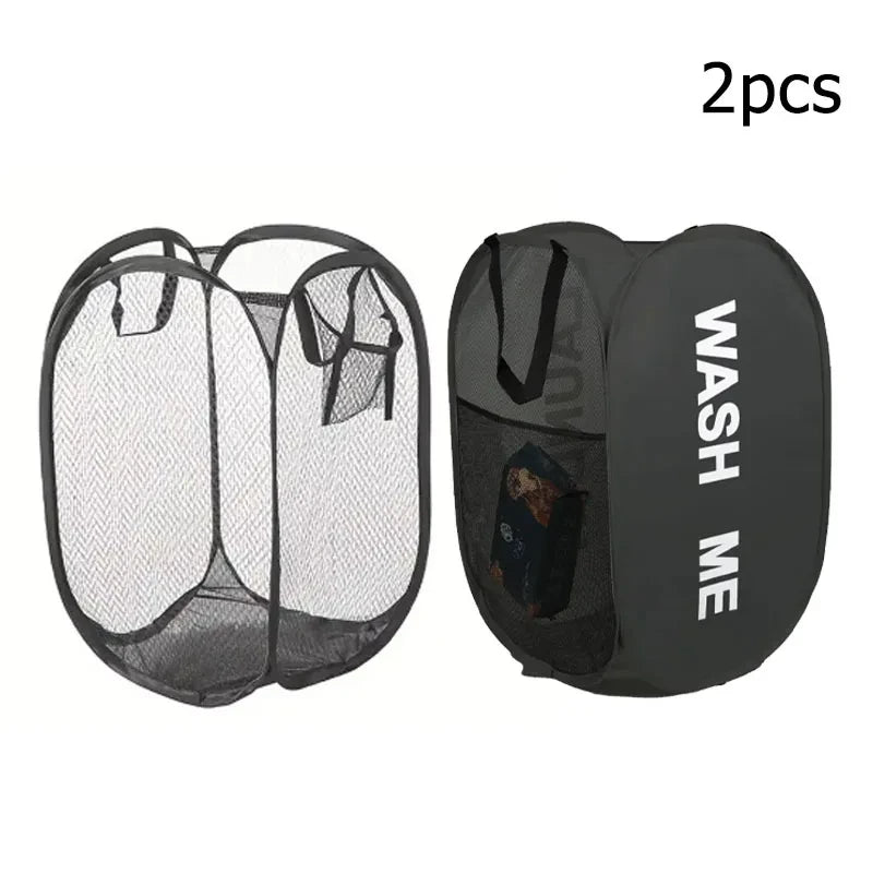 Foldable Mesh Laundry Hamper