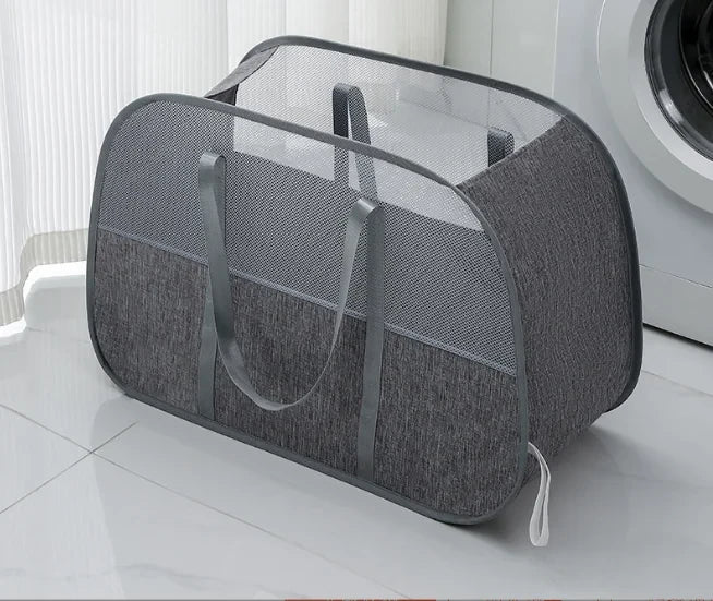 Foldable Mesh Laundry Hamper
